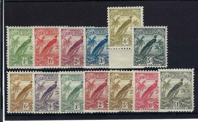 Image of New Guinea SG 150/62 UMM British Commonwealth Stamp